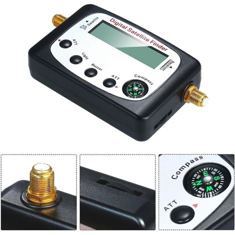 SF-9509 Satellitensignalfinder, Mini-Digitalmessgerät mit LCD-Bildschirm und eingebautem Kompass für Parabolantenneninstallation (1/5)