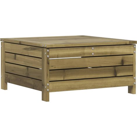 Repose-pied de jardin 62x63,5x32 bois de pin imprégné (1/5)