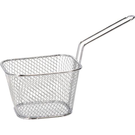 Ad Trend Cestino con Manico H 13 Cm 18 x 8,5 Cm Acciaio