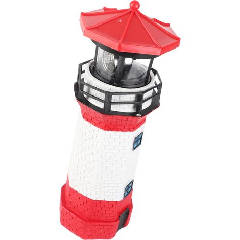 Lampe solaire d'extérieur rotative à LED, lampe paysagère, décoration de jardin et de cour, lumière blanche, rouge et blanche (1/5)