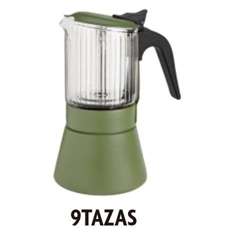 CAFETERA CLAIR 9 TAZAS VERDE INOXIBAR