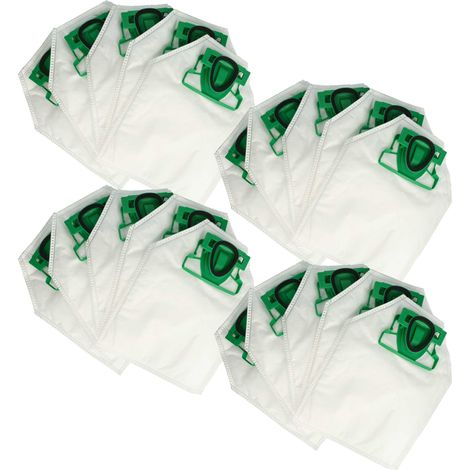 vhbw 20x sacchetto compatibile con Vorwerk folletto FP200, VVK200 aspirapolvere - microfibra, 31cm x 26cm Bianco