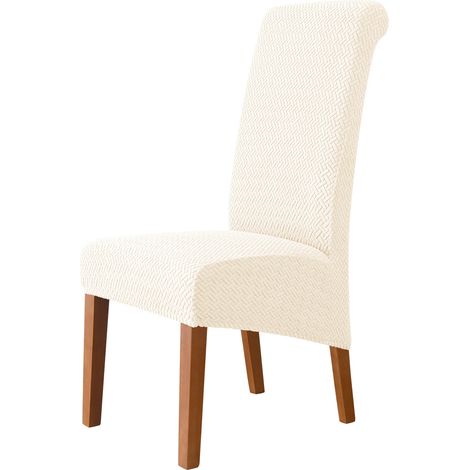 Waschbarer Jacquard-Stretch-Stuhlbezug – 2er-Set – Flecken- und kratzfest – Maße: 60–75 cm (1/2)