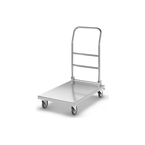 Kongamek Carrello a pianale in acciaio inox portata 100 kg (1/3)