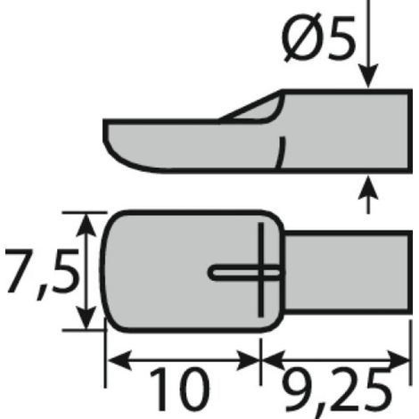 Taquet d'étagère finition laitonné diamètre 5 mm avec crantage - 100 pièces - LUDMANN (1/2)