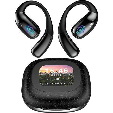 AI Ecouteur Traducteur Instantané, 8 Modes de Traduction 164 Langues Open Ear AI Écouteur Traduction Vocale Instantanée avec Bluetooth 5.4, Écran LED pour Voyages/Études/Affaires (1/5)