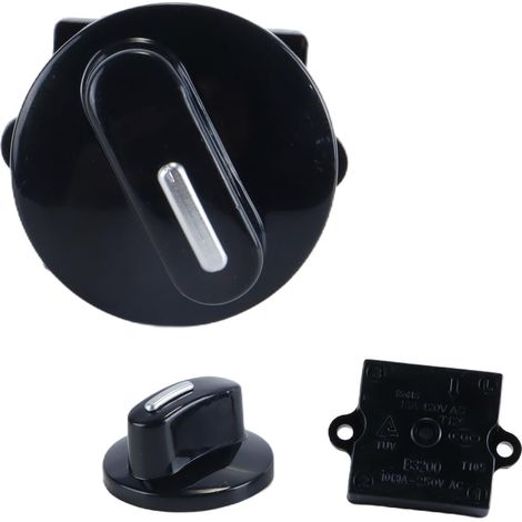 1 ensemble de commutateur rotatif pour ventilateur, sélecteur 4 positions 3 vitesses, régulateur avec bouton, ventilateurs de plafond et accessoires (1/5)