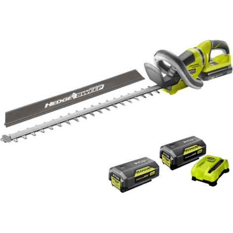 Pack RYOBI Taille-haies 36V LithiumPlus RHT36C61R20S - 2 Batteries 36V LithiumPlus 4.0Ah -2.0 Ah - 1 Chargeur (1/7)