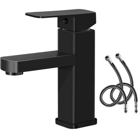 Robinet mitigeur de lavabo carré, valve céramique, installation facile (1/4)