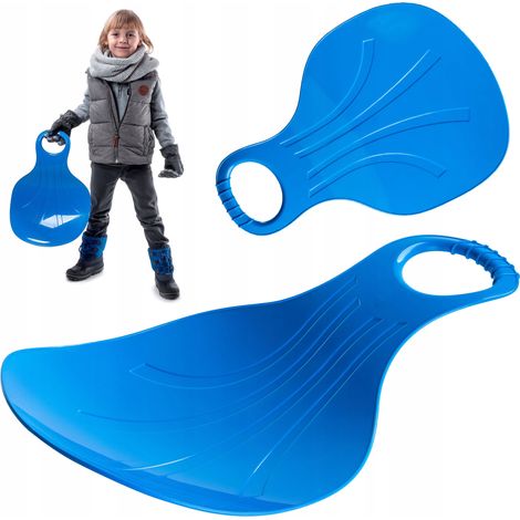 KADAX Poporutscher 50x36x8cm Schneeteller Schneerutscher Blau