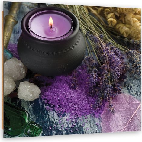 Quadro deco panel, Candela Violet Zen Spa - 30x30 (1/5)