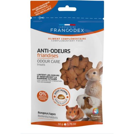 Friandises Anti-Odeurs Pour rongeur lapin 50g - Francodex