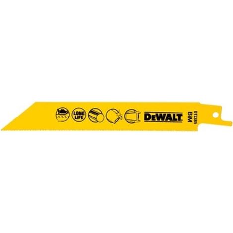 DeWALT DT2385-QZ hoja de sierra de calar, de sierra de marquetería y de sierra recíproca Hoja de sierra de vaivén Acero de alto carbono (HCS) 5 pieza(s)