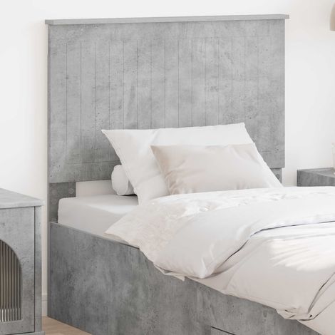 Kopfteil mit Kopfteil Beton Grau 90 cm Holzwerkstoff