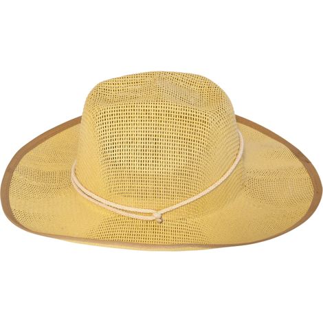Chapeau de paille unisexe pour jardinage - Beige - L 36,5 x P 39,5 x H 12,2 cm - Livraison gratuite