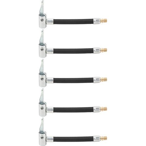 5 pièces 10cm tuyau de gonflage de pneu gonflage rapide adaptateur de pompe à Air sans fuite pour voiture vélo moto. (1/5)