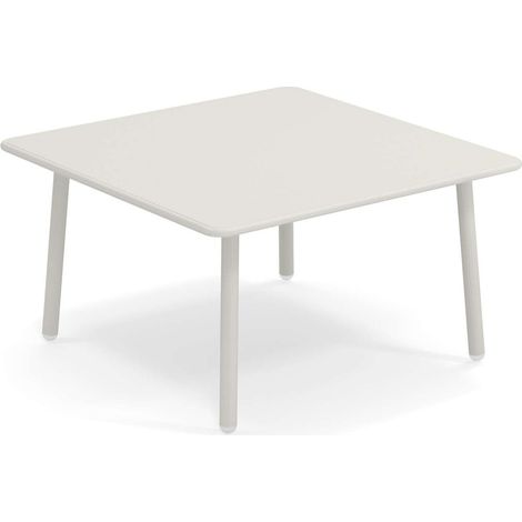 EMU Darwin Tavolo Basso 70X70 Bianco Raggrinzato 9002