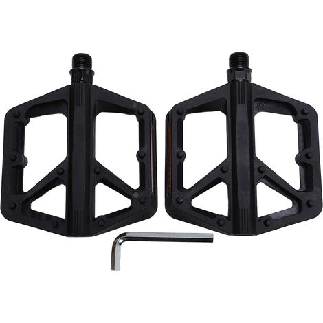Rutschfeste Nylon-Fahrradpedale mit Stollen, abgedichteten Lagern, leicht und flach, für Mountainbikes (1/5)