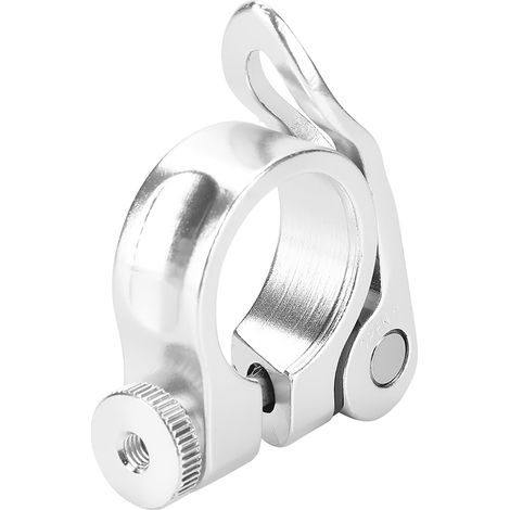 Tige de selle en alliage d'aluminium pour vélo de route et VTT, collier de serrage rapide argenté (1/5)