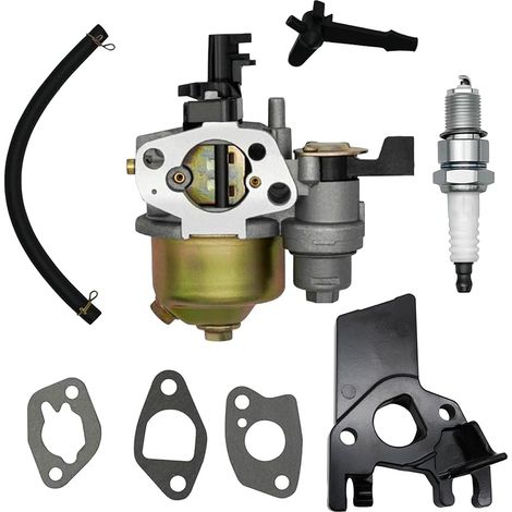 Carburateur Kit pour Honda GX160 GX200 5.5-6.5HP 196cc 212cc Predator 212cc 224cc avec Bougie, Isolateur, Joints & Durite, Remplace 16100-ZH8-822 (1/4)