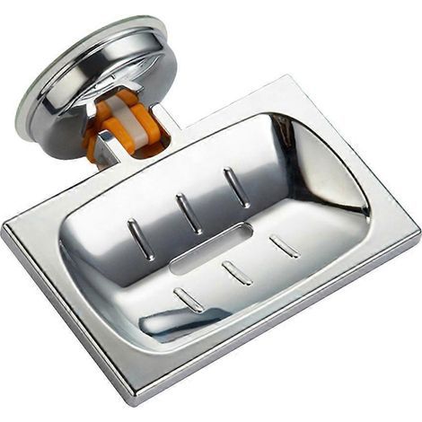 Wandmontierte Duschseifenschale, Seifenhalter, Schwammablage, Seifenkorb, Badezimmeraccessoires – 13,50 x 8,50 x 5,00 cm (1/4)