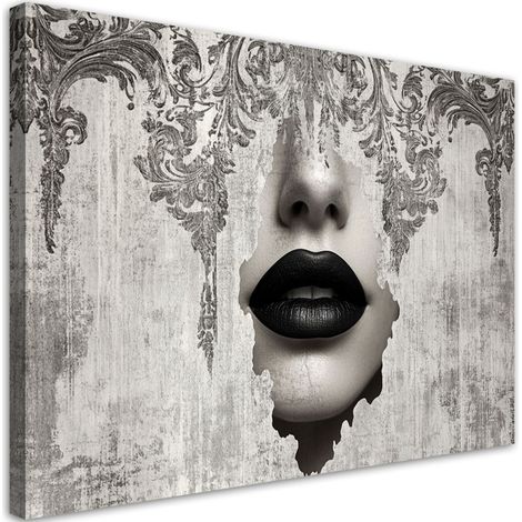 Tableau déco Visage de femme abstraction 60x40 (1/5)