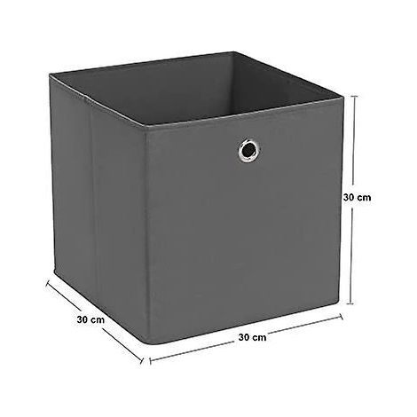 gris 30 X 30 X 30 Cm Lot De 1 Botes De Rangement Pliables En Tissu Non Tiss Pour Jouets Et Vtements (1/5)