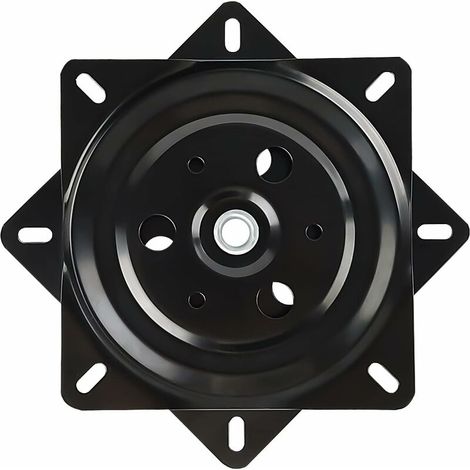 Plateau Tournant à Roulement à Billes - 148mm × 13mm Plaque Pivotante à Roulement Carré - Rotatif à 360° - Le Noir Plaque Pivotante à Roulement - pour Le Bureau, Fauteuil Pivotant,Seuçais (1/5)