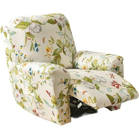 Soft Stretch Armchair Cover, Sofa Cover with Side Pocket, Furniture Protector, Armchair Cover with Wings (1/4)