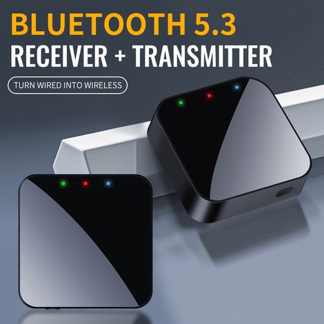Bluetooth 5.3 dual-mode adapter for car speakers (AUX T38) - Bluetooth audio reception and wireless transmission. (1/4)