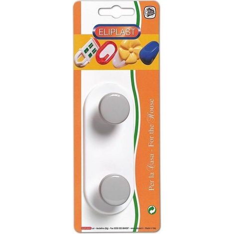 Gancio appendiabiti 120 2 pomoli eliplast (1/2)
