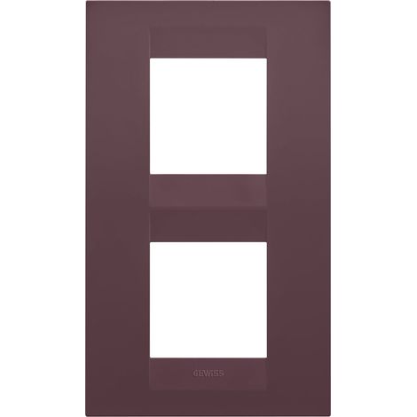 PLAQUE GEO 2+2P V ROUGE TOSCANE GEWISS GW16424VD
