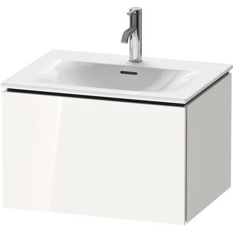 Meuble-lavabo L-CUBE 620x481mm 1 tiroir coulissant we hgl ES érable central