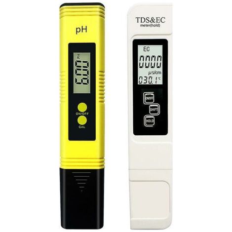 Testeur de pH, testeur de pH de piscine mesure TDS pH EC température qualité de l'eau testeur de pH pour eau potable, piscine, aquarium, boissons, culture hydroponique (1/5)
