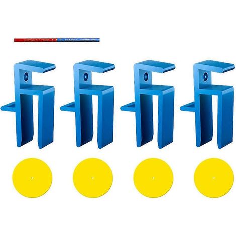Gabarits de menuiserie et d'ébénisterie pour la fabrication de mastics de traçage, lot de 4 (1/5)