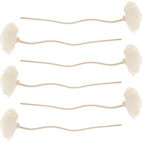 Set mit 6 Diffusorstäbchen aus getrockneten Blüten für ätherische Öle und Aromen (1/5)