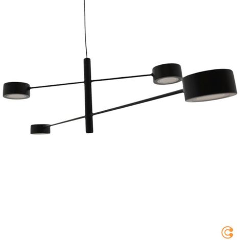 [NEUWERTIG] B-Ware Nordlux Pendelleuchte Hängeleuchte Clyde LED dimmbar schwarz 4-flammig 89,5cm (1/2)