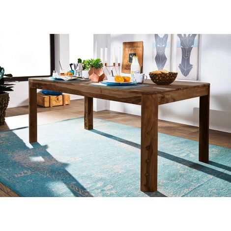 Esstisch Akazie / Sheesham rot-braun gebeizt 120x60x76 cm (BxTxH) zerlegt TORONTO 156