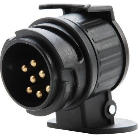 ADAPTATEUR PRISE ATTELAGE Remorque caravane TRACTEUR 13 PLOT - 7 broches pole (1/4)