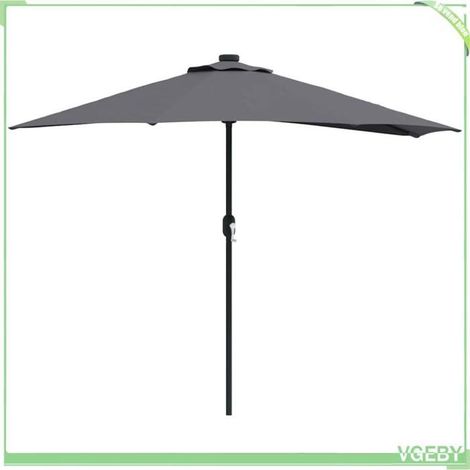 Parasol de jardin - FAFEICY - 42003269 - Anthracite - Rectangulaire 294 x 150 x 224 cm - LEDs solaires (1/5)