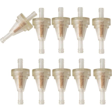 Lot de 10 coupelles de filtration de carburant en ligne pour motos, UTV et quads. (1/5)