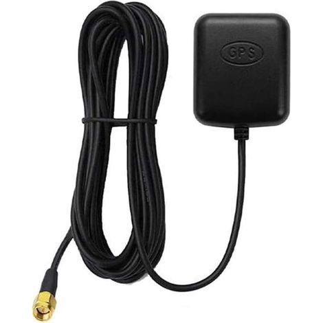 Antenna GPS attiva impermeabile per veicoli con connettore SMA maschio - guadagno 28 dB - antenna GPS magnetica 3-5 V CC (1/2)