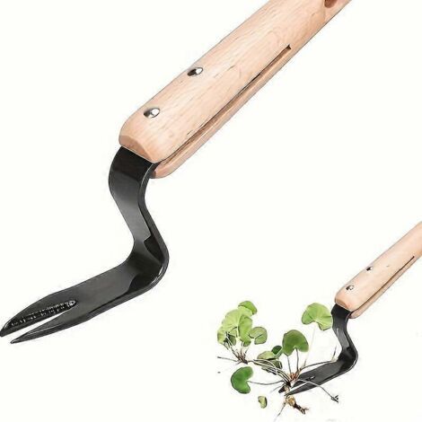 La houe/faucille à main est un outil idéal pour le jardinage et l'agriculture familiale la lame du couteau à désherber est très tranchante. (1/5)