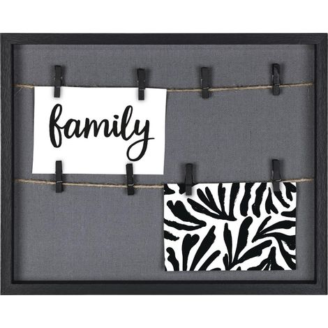 Hama Cornice portafoto da parete, con cordino e pinze, colore: nero, 29,5 x 36,5 cm (1/5)