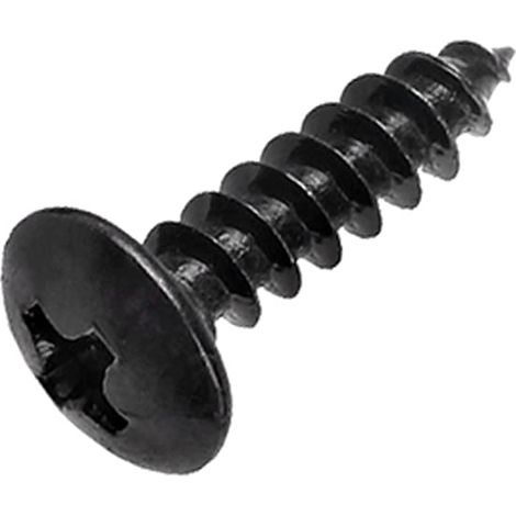 20 pièces M6 x 50mm Vis à bois autotaraudeuses Acier Carbone Tête à bride ronde champignon Attaches Vis de perçage Noir (1/5)