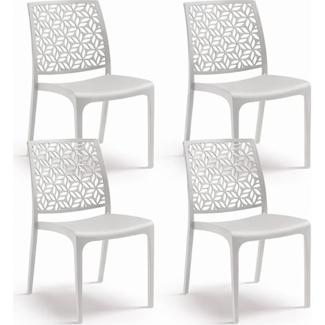 SEDIA IN POLIPROPILENE 'NINFA' bianco (1/2)