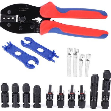Photovoltaik-Crimpzangen-Set, tragbares Crimpwerkzeug für 2,5-4-6 mm² (1/5)