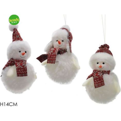 Appendino natalizio pupazzo di neve general trade h14 cm