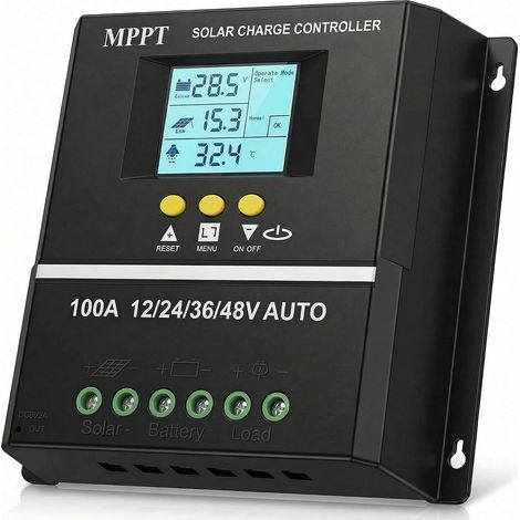 100 A MPPT-Solar-Battery-Controller, 12/24/36/48 VBlei-Säure- und Lithium-Batterien, Protection contre la charge, Design étanche à l'eau (1/5)