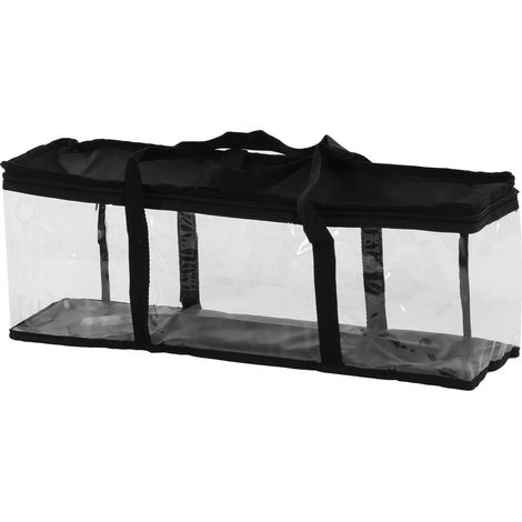 Transparente PVC-Aufbewahrungstasche mit Reißverschluss, staubdicht, großes Fassungsvermögen für Werkzeuge, Wartungsorganizer, 61 x 15 x 21 cm (1/5)